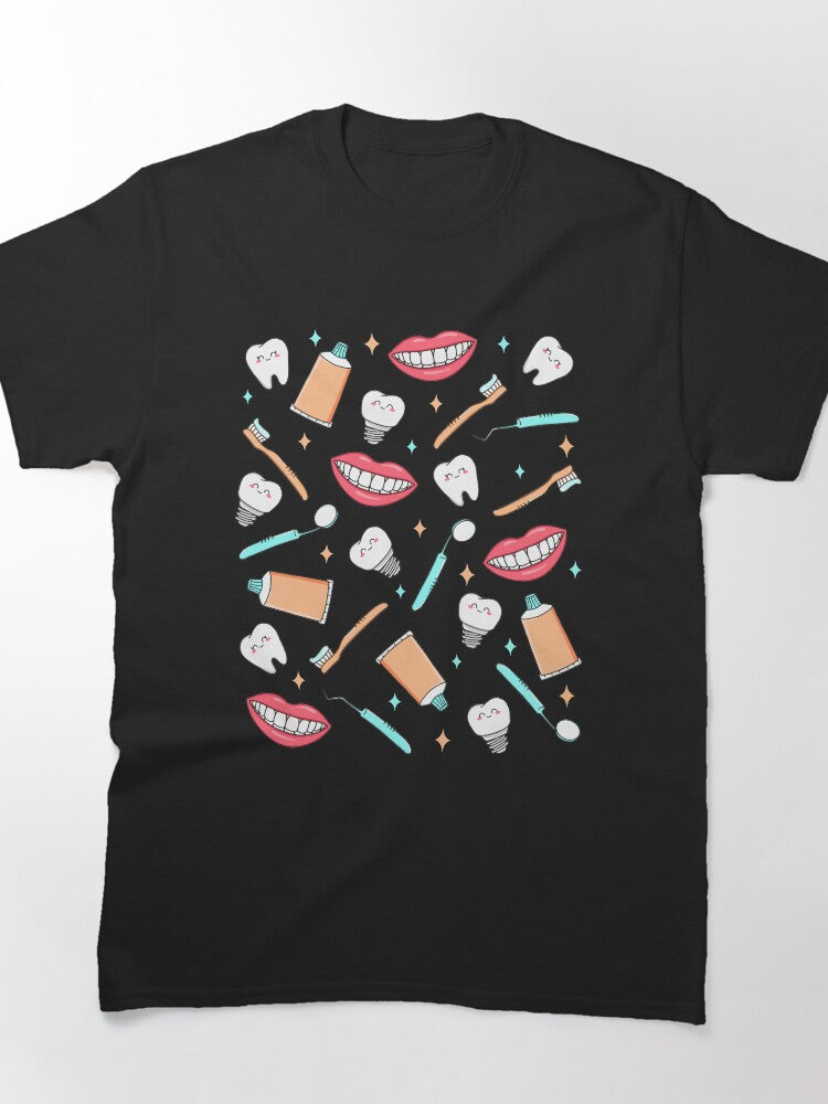 Verozo Dentist Dental Pattern Classic T-Shirt